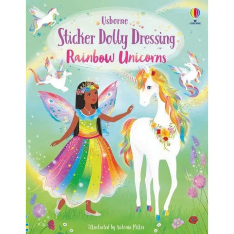 Sticker Dolly Dressing Book Rainbow Unicorns
