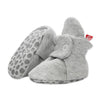 Cozie Fleece Gripper Booties - Heather Gray