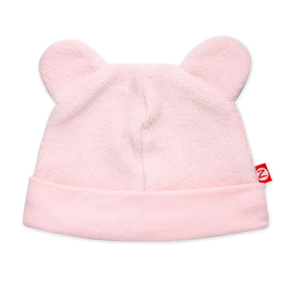 Cozie Fleece Hat - Baby Pink